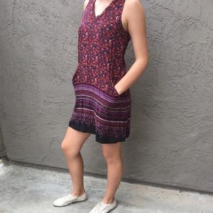 Patterned Midi Dress